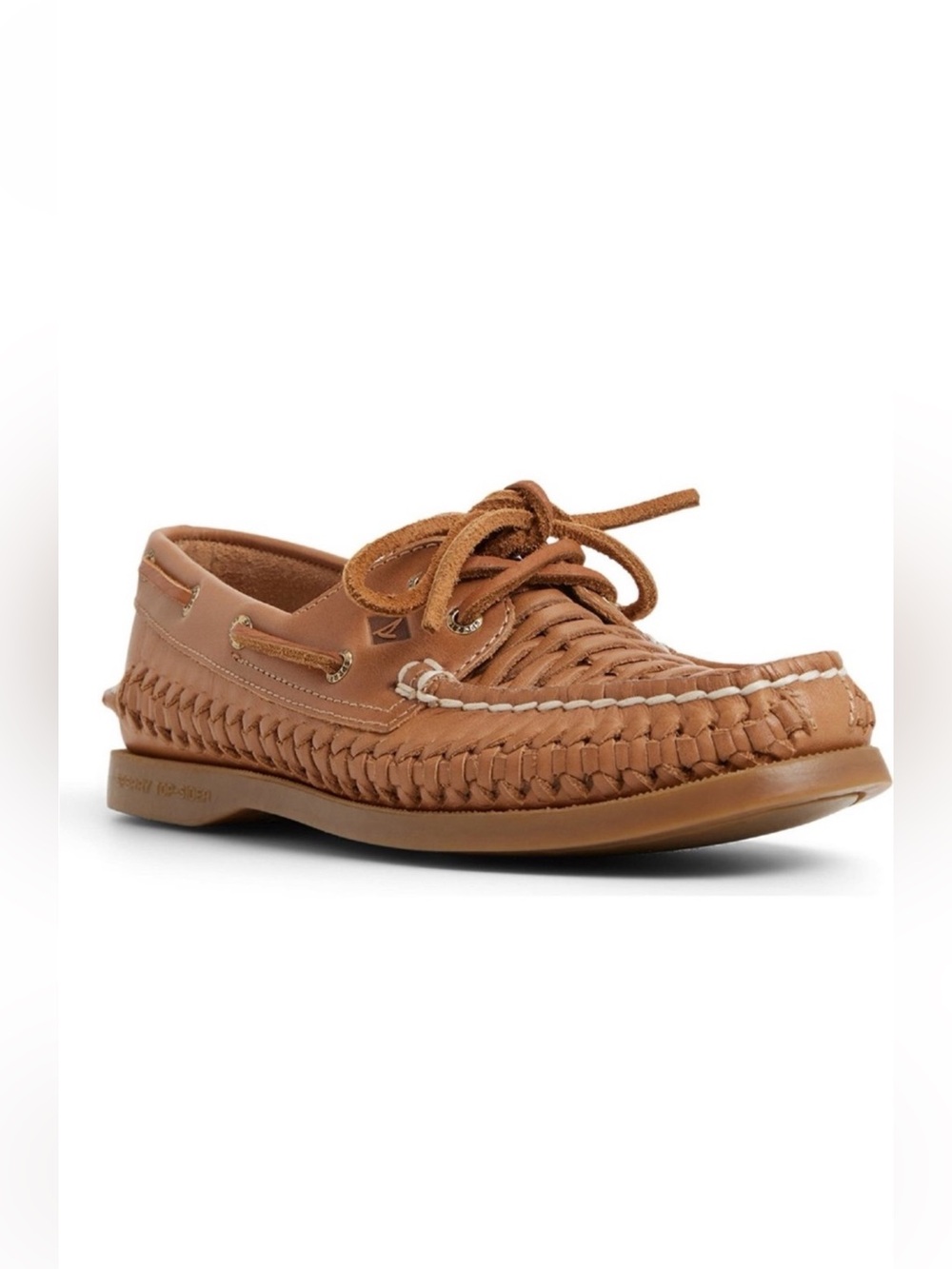 🛍️NWT Sperry Woven Leather Summer Boat Shoes - SZ 8